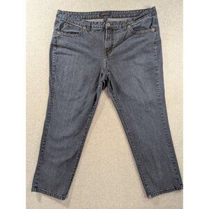 Jeanstar Jeans Womens Size 24 blue Classic Straight Faded Whiskers Comfort